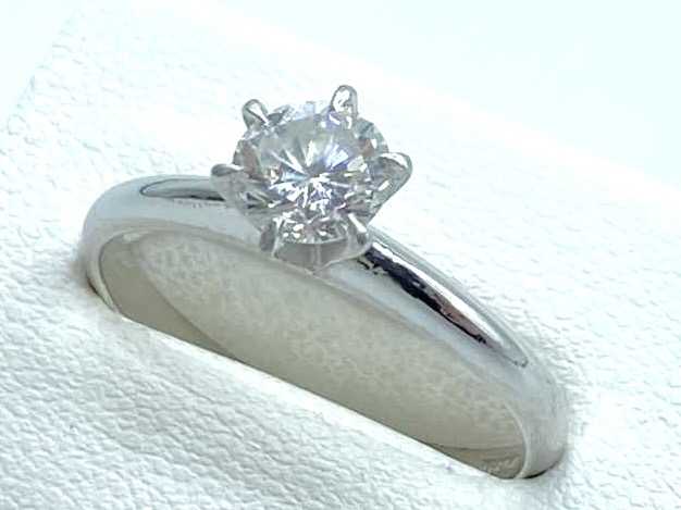 ダイヤモンド買取 プラチナ台 ラウンドブリリアントカット 0.77ct ダイヤモンド リング