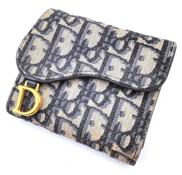 クリスチャンディオール買取　サドルロータスウォレット　オブリーク