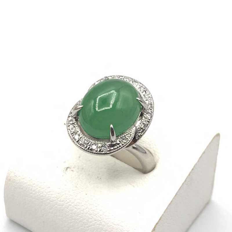 宝石買取 リング Pt900 翡翠 ダイヤモンド