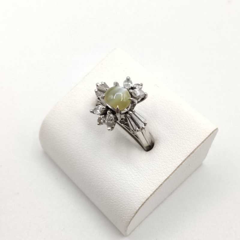 宝石買取 リング プラチナ キャッツアイ