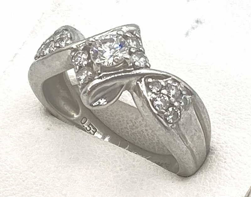 ダイヤモンド買取 PT900 デザインリング 0.53ct