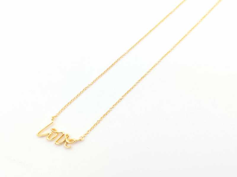 ティファニー　買取　ラブペンダントネックレス　750YG