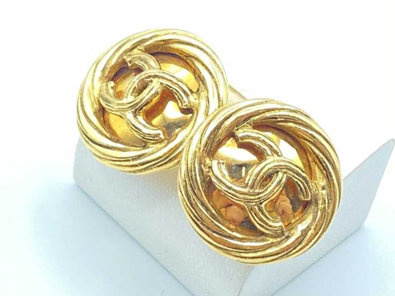 シャネル買取 ココマーク サークル イヤリング 93A