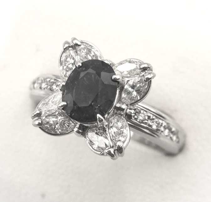 宝石買取 カラーチェンジガーネットダイヤリング