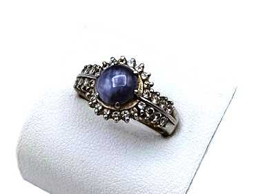 宝石買取 Pt900 スターサファイア ダイヤモンド リング