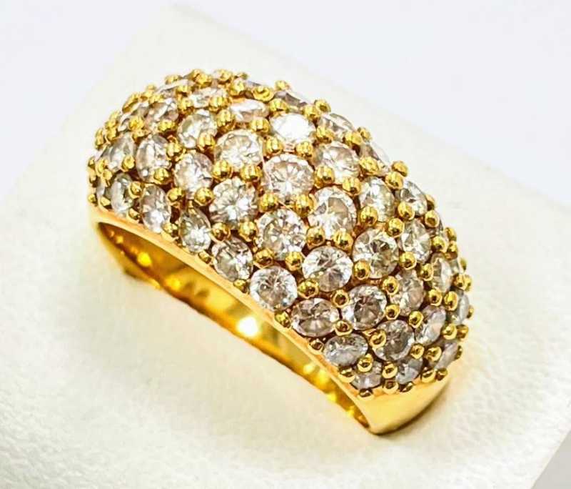ダイヤモンド買取 K18 パヴェ リング 1.85ct