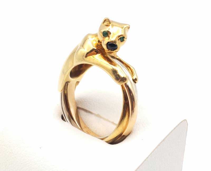 カルティエ　買取　パンテール トリニティ リング