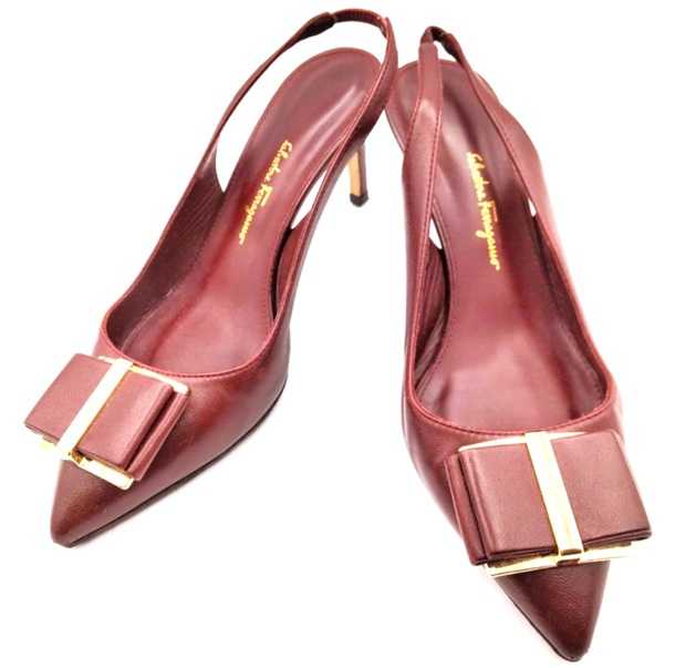 フェラガモ買取　ヒールサンダル　ヴァラ