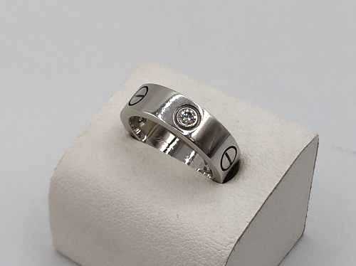 カルティエ買取 ラブリングハーフダイヤ  B4032500