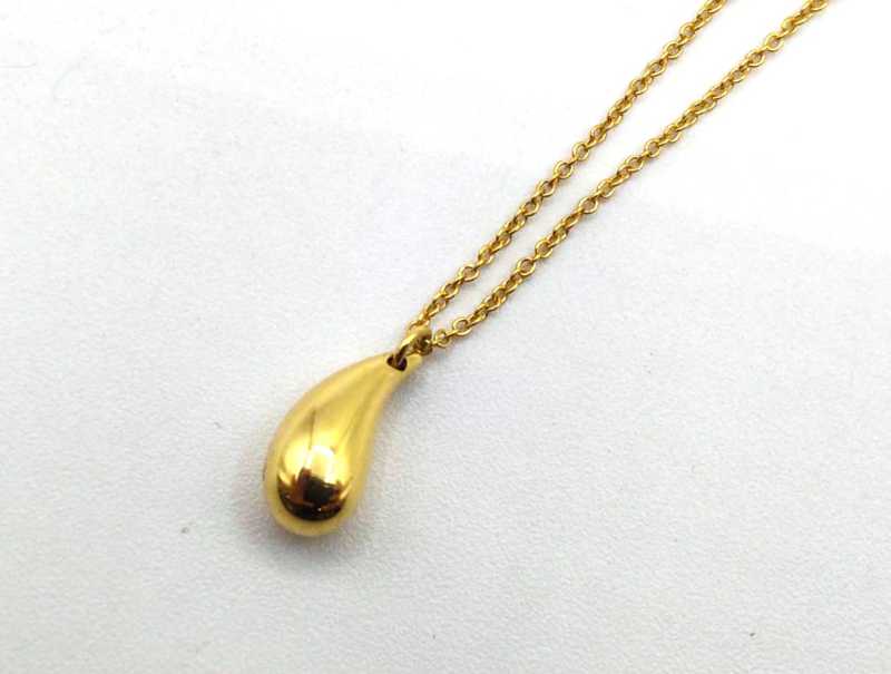 ティファニー買取 750YG ティアドロップ ネックレス