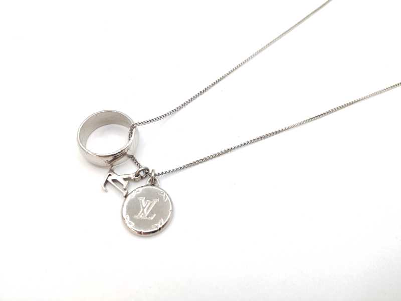 ルイヴィトン買取 モノグラムリング ネックレス M62485