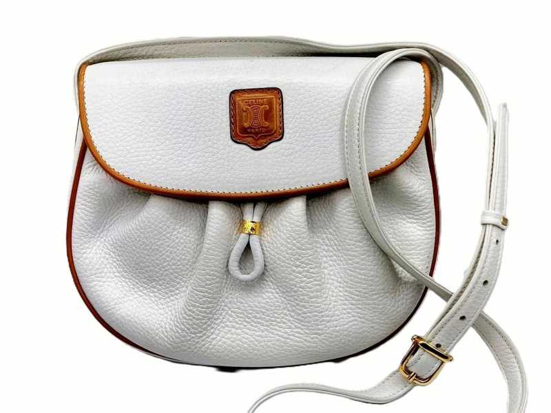 セリーヌ買取 ショルダー バック レザー  ホワイト