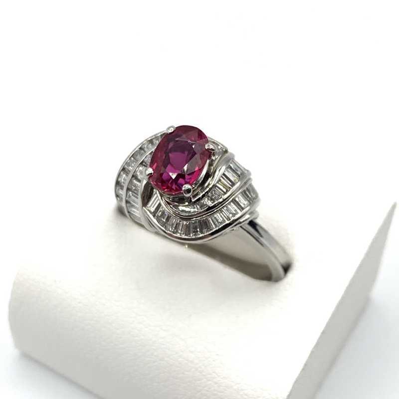 宝石買取 リング プラチナ Pt900 ルビー ダイヤ