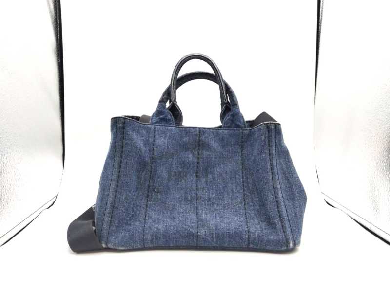 プラダ買取 カナパ デニム ２WAYトートバッグ
