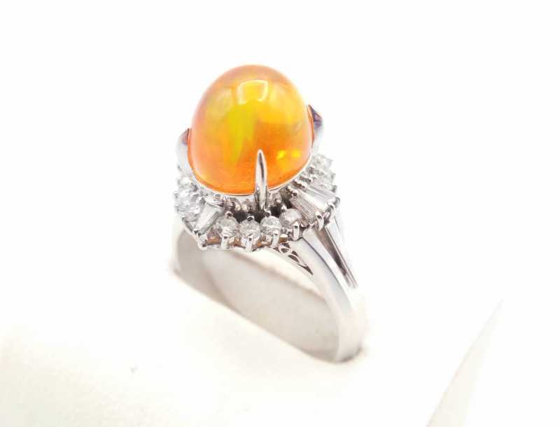 PT900リング 買取 ファイア オパール