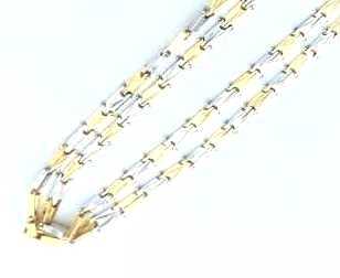 金買取 K18 PT850 コンビ ネックレス 39.9g