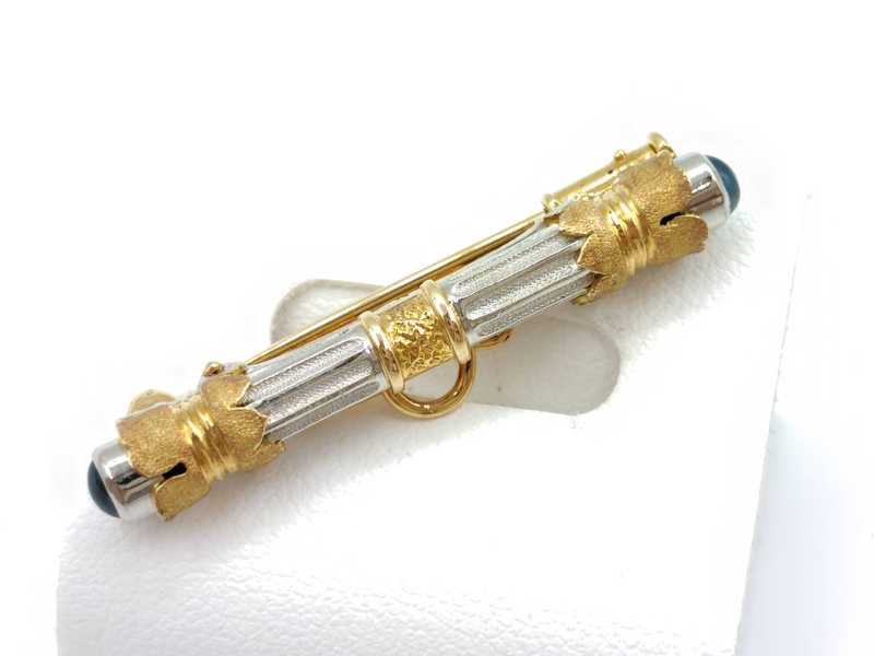 宝石買取 K18 アズタイム 石川暢子 サファイア ブローチ