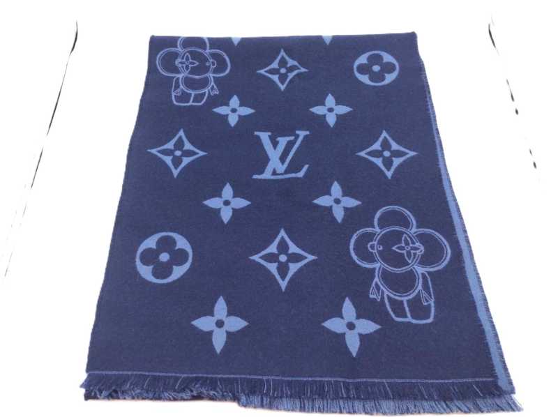 ルイヴィトン買取 エシャルプ モノグラム ヴィヴィエンヌ マフラー M77129