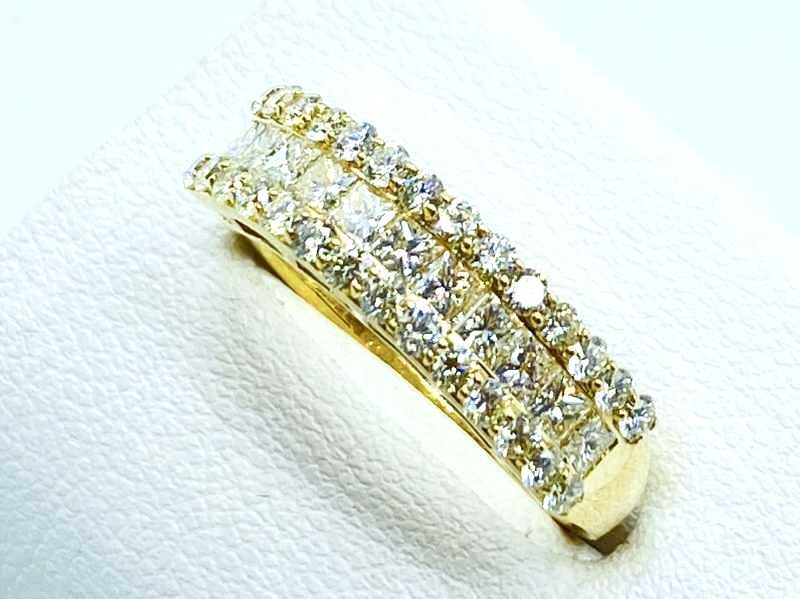 ダイヤモンド買取 K18イエローゴールド ダイヤモンド 1.00ct リング
