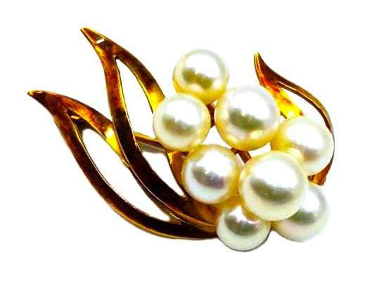 宝石買取 K18 パール ブローチ