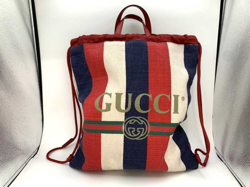 グッチ買取 ドローストリングバックパック 473872