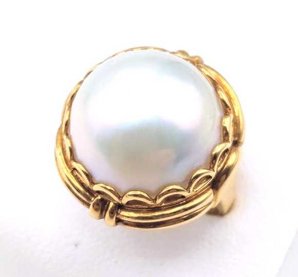 宝石買取 K18マベパールリング