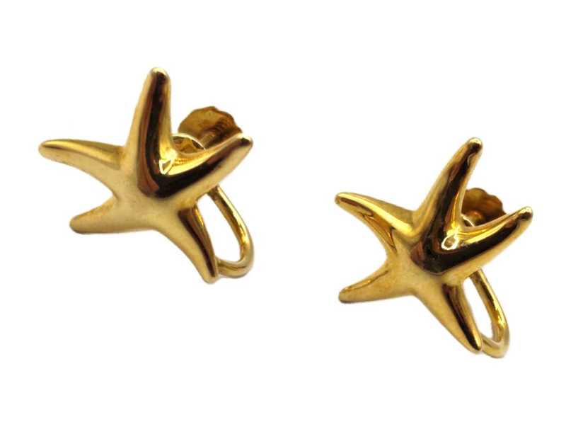 ティファニー買取 750YG スターフィッシュ イヤリング