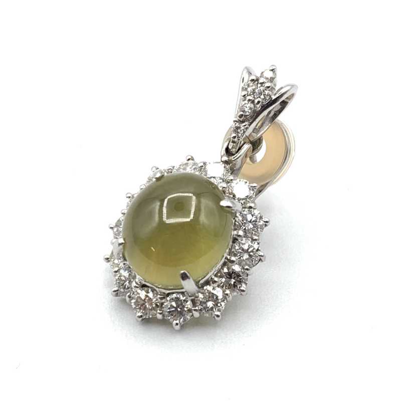 宝石買取 イヤリング プラチナ キャッツアイ