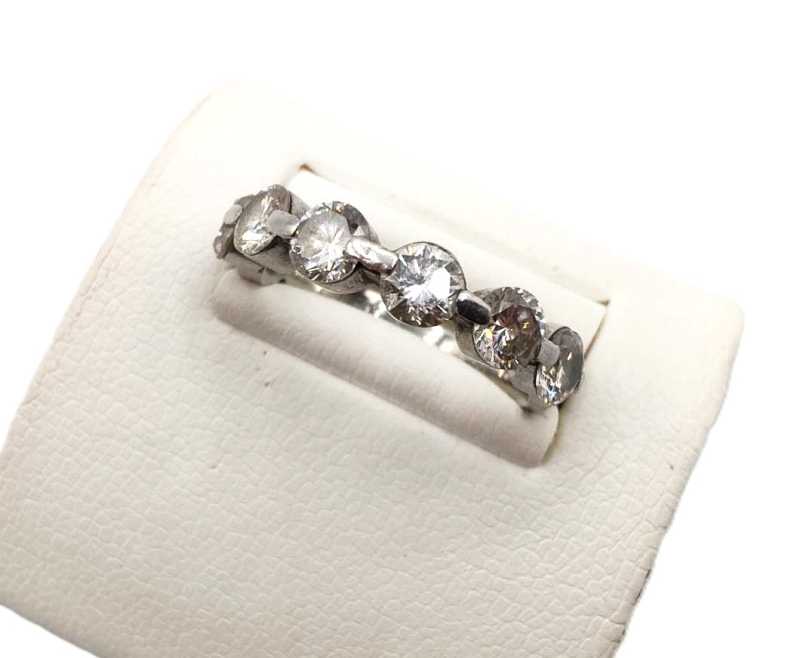 ダイヤモンド買取 Pt900 一文字 リング