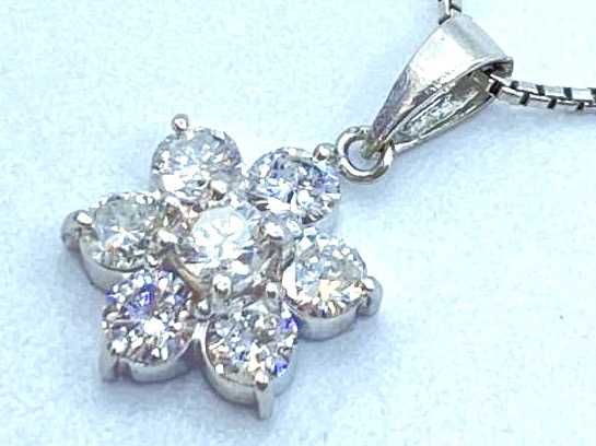 ダイヤモンド買取 プラチナ台 ダイヤモンド 1.05ct デザイン ネックレス
