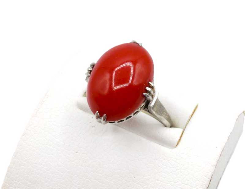 宝石買取 Pt900 珊瑚 リング