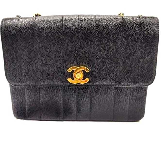 シャネル買取　チェーンショルダーバッグ　マドモアゼル　キャビアスキン