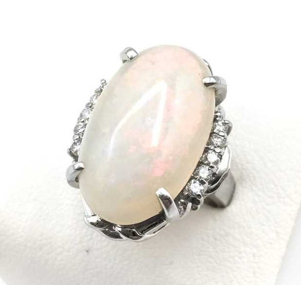 宝石買取 オパールダイヤモンドリング