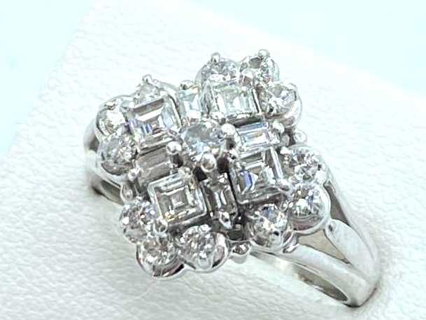 ダイヤモンド買取 プラチナ台 ダイヤモンド 1.00ct デザインリング