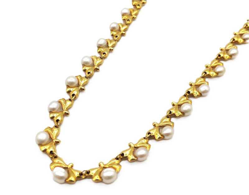 宝石買取 K18 ベビーパール ネックレス