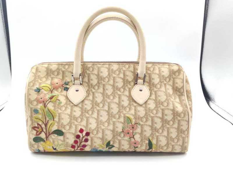ディオール　買取　トロッター フラワー ミニボストンバッグ