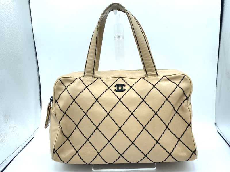 シャネル買取 ワイルドステッチ ボストンバッグ 8番台 A14692