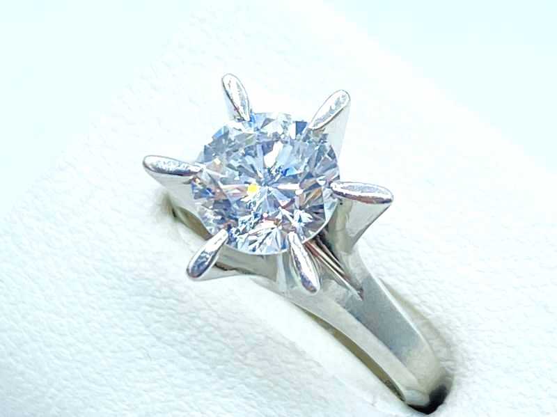 ダイヤモンド買取 プラチナ台 ラウンドブリリアントカット 1.56ct ダイヤモンド リング