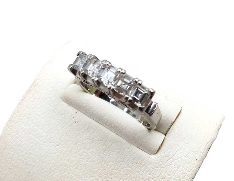 ダイヤモンド買取 プラチナ900 一文字 リング