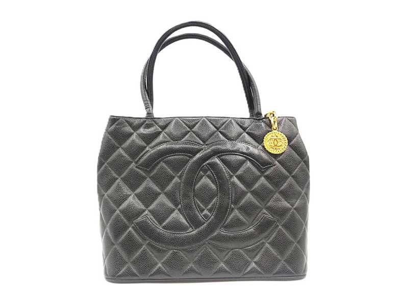 シャネル買取 復刻トート キャビア ブラック