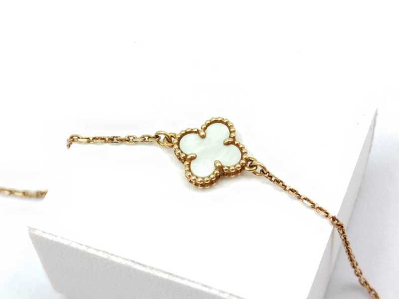 ヴァンクリーフ買取 750YG スウィート アルハンブラ ブレスレット シェル