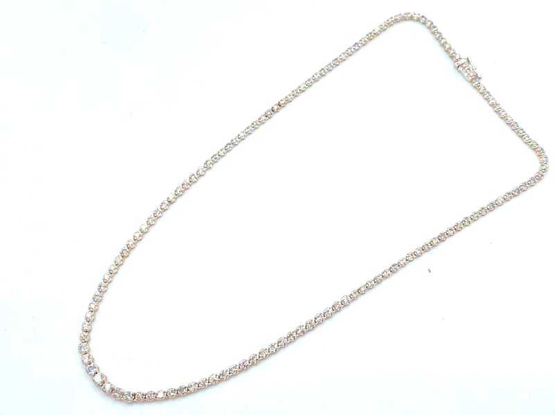 ダイヤモンド買取 K18ホワイトゴールド台 ダイヤモンド 5.0ct テニスネックレス
