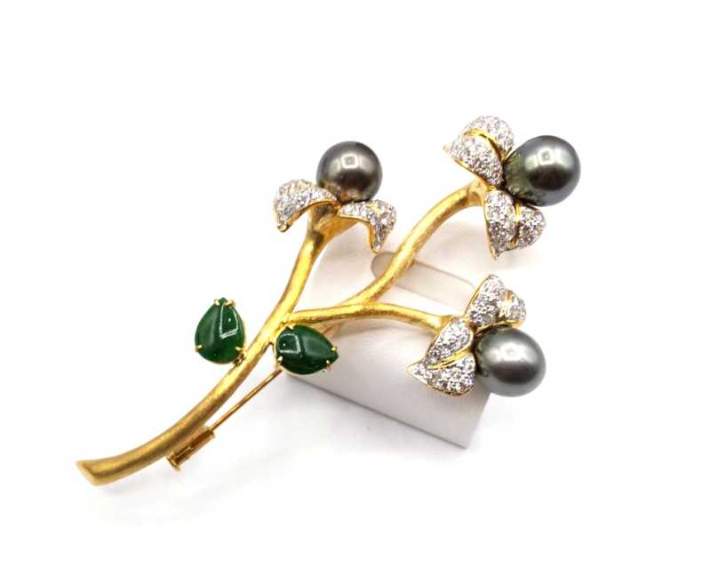 ジュエリー買取 マルチストーン ブローチ