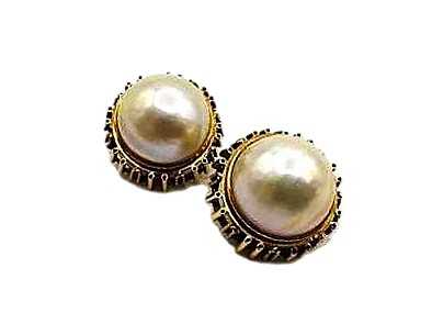 宝石買取 K18 マベパール イヤリング