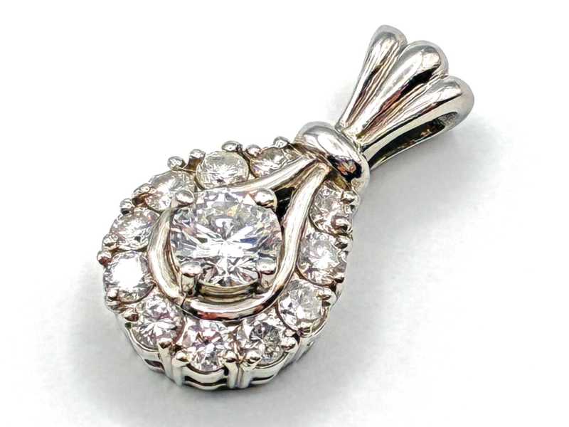 ダイヤモンド買取 プラチナ台 ダイヤモンド デザインペンダント