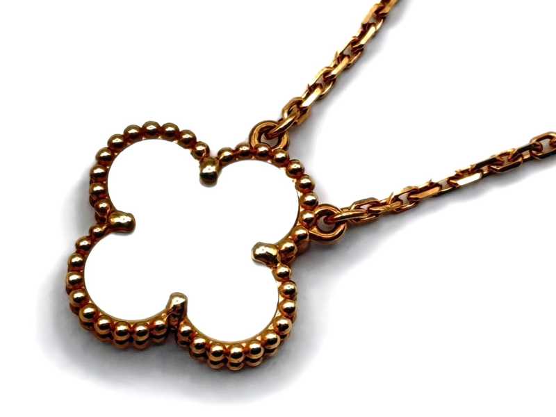 ヴァンクリーフ高価買取 750YG ヴィンテージ アルハンブラ ペンダント シェル VCARA45900