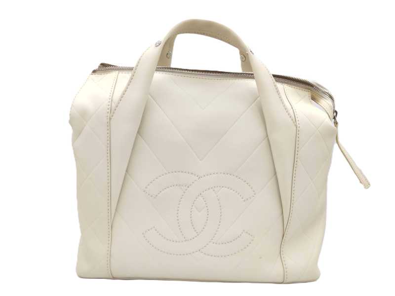 シャネル買取 Vステッチハンドバッグ