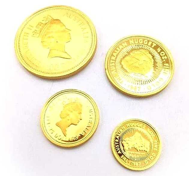 金買取　K24　ナゲット金貨