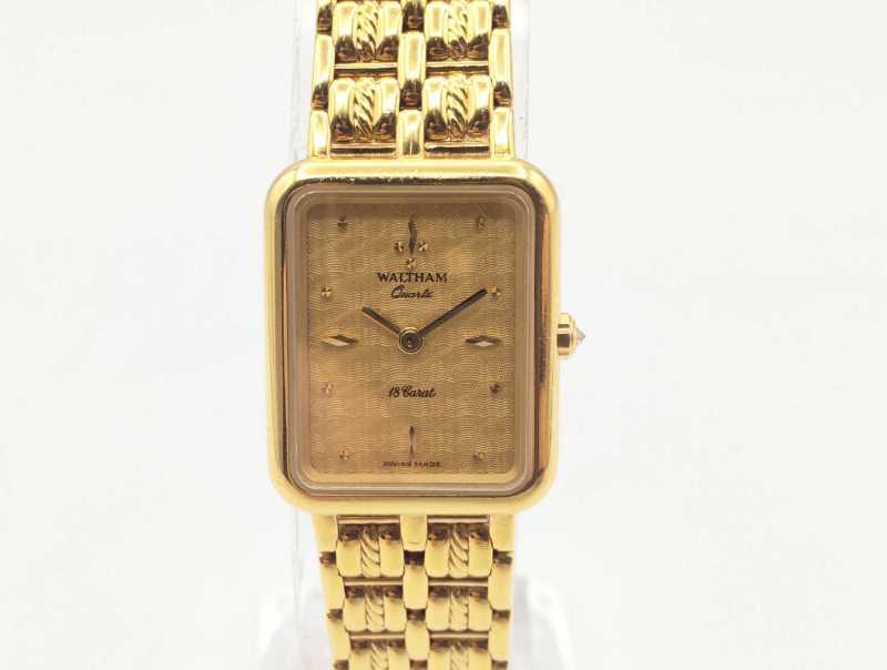 ウォルサム　買取　レディースクォーツ時計　750YG