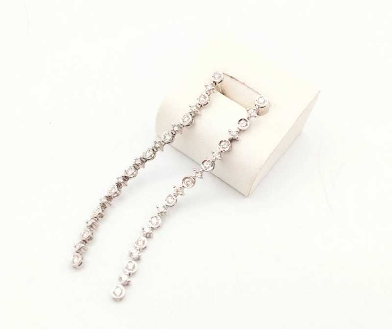 K18WGピアス　買取　ダイヤモンド